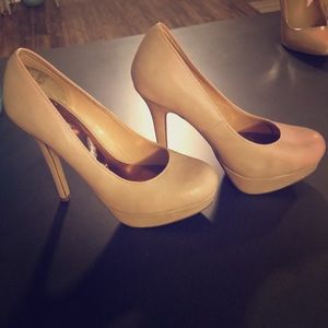 Nude Platform Heels